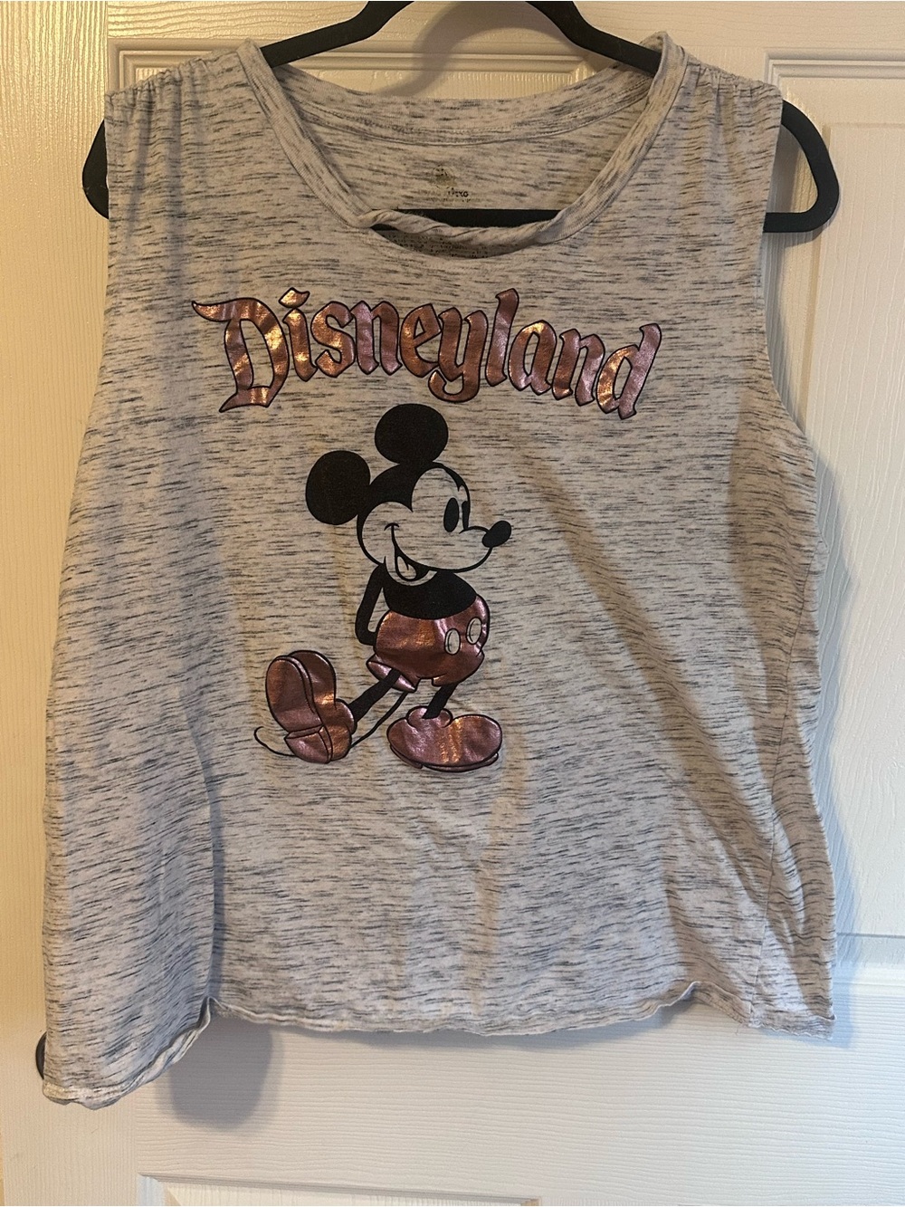 Free when added to bundle - Disneyland Gray Mickey Sleeveless Top